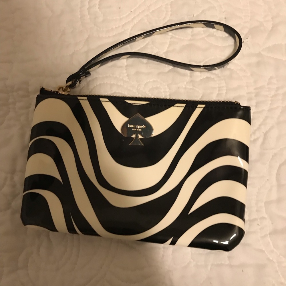 Kate Spade zebra wristlet